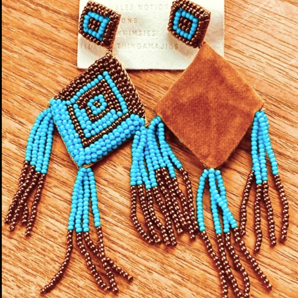 NWT Anthropologie Deepa Beaded Diamond Chandeliers - Picture 14 of 14